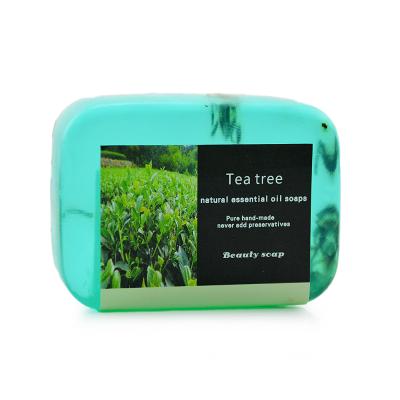 China Facial Cleansing Soap Base Plant Extracts Tea Tree Whitening Handmade Cleansing Soap for sale