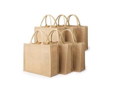 China Foldable Burlap Reusable Shopping Bags Multipurpose Practical for sale