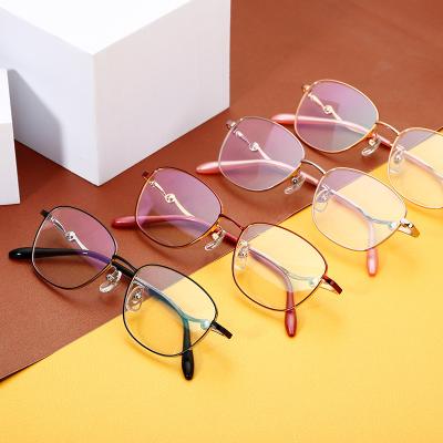 China For Glasses Retro Titanium Handmade Glasses Tend Full-frame Semi-titanium Glass Eye Frame for sale