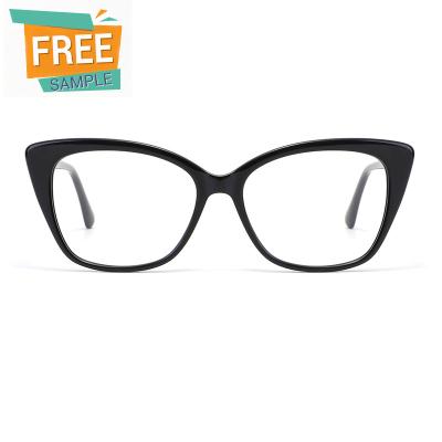 China Popular Free Sample Good Quality Multicolor Glasses Frames Women Radiation Protection Spectacle Acetate Optical Glasses for sale