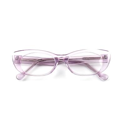 China Custom Glass Color Cat Eye Clear Acetate Optical Frame Glasses From Popular Glass Manufacturers for sale