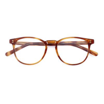 China New Product Round Shape Popular Multicolor Acetate Frame Optical Eyewear Glasses for sale