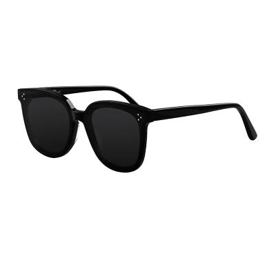 China Fashion 400 Sunglasses Nylon Lens Frame Men Women UV Black Rectangle Acetate Sunglasses for sale