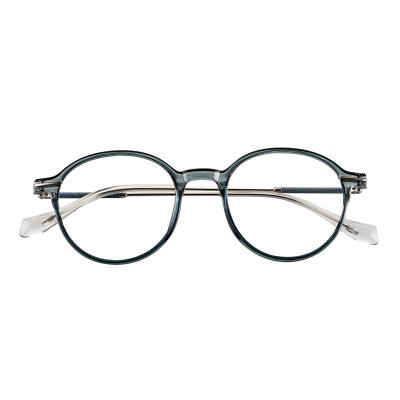 China For Glasses Vintage Shape Full Rim Metal Tr 90 Optical Frame Glass Glasses for sale