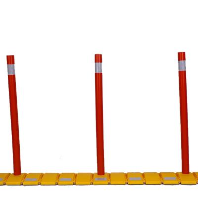 China Factory Direct High Quality Road Safety Plastic Low Traffic Lane Divider For Road Divider PU Post With PE for sale