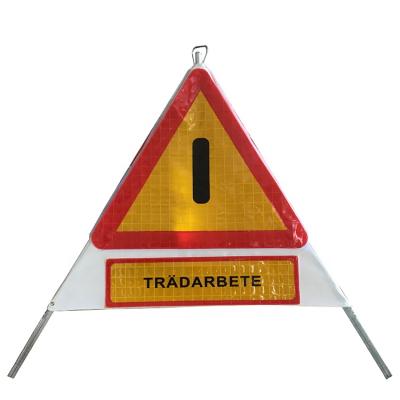 China 2020 China Manufacturer High Quality Traffic Sign Tripod Sign Retractable Tripod Road Safety For Warning Sign for sale