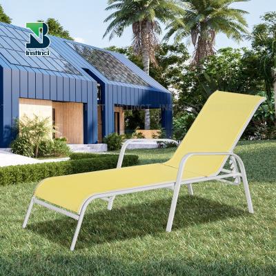 China INSTNCT Factory direct sales modern outdoor furniture garden leisure chair patio poolside sun sofa beach convertible for sale