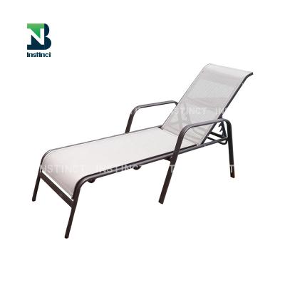 China INSTNCT Modern Portable Convertible Lounge Iron Folding Beach Sun Lightweight Sofas for sale