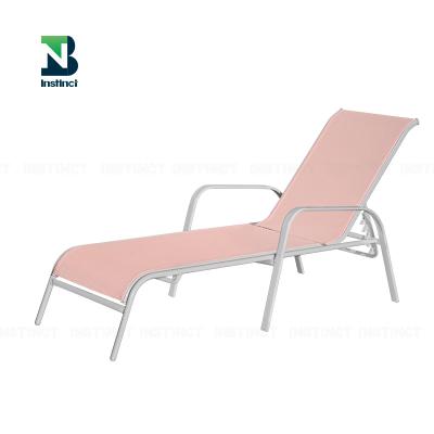 China INSTNCT Modern Outdoor Folding Portable Beach Sofa Sun Sofa With Five Position Folding Bed for sale