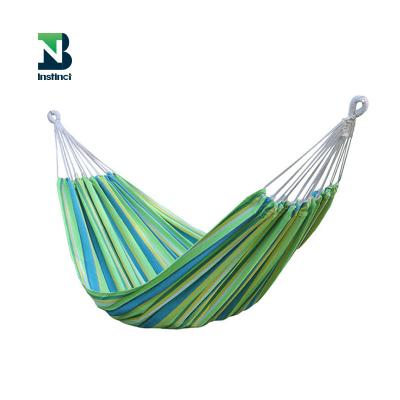 China High quality cotton canvas instinct portable camping hammock, canvas hammock, fabric hammock for sale