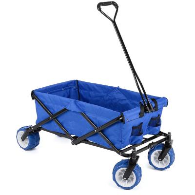 China Durable Heavy Duty Light Blue Color Beach Cart for sale