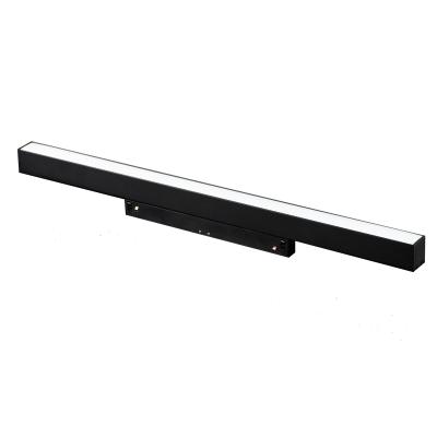 China Restaurant Home Office Hotel Magnetic Surface Mounted Linear Lighting LED Track Light Magnet Track Black Color 6W 18W for sale