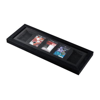 China Baseball Card Display Case Wholesale 5 Football Wall Display Sports Cards Sports Baseball Card Display Case for sale