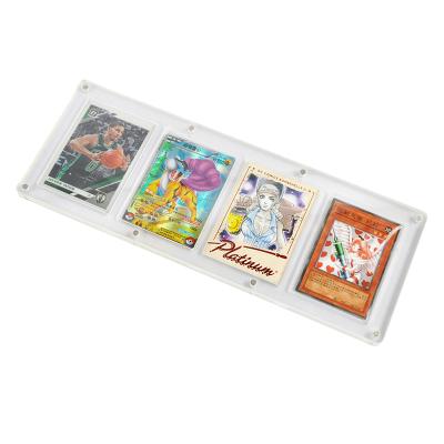 China Wholesale 4 Cards 130pt Baseball Magnetic Acrylic Protector Card Holder Sports Magnetic Card Holder for sale