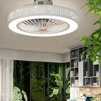 China With New Square Light Bedroom Ceiling Led Fan Ventilador DC Remote Control Led Light Ceiling Fan à venda