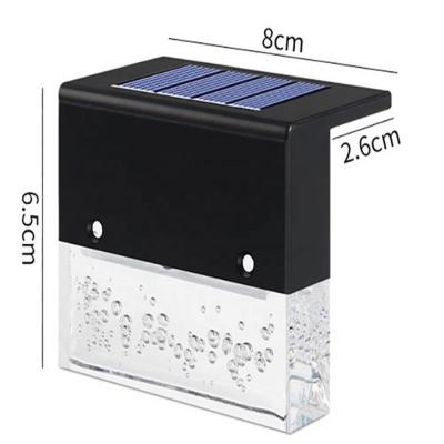 Cina Outdoor Solar Garden Wall Lights Multicolor Changing Lamp 0-5W Power Led Waterproof Solar Light For Fence in vendita