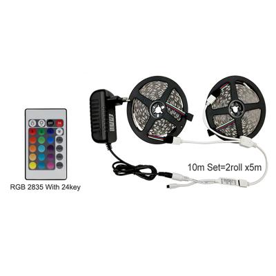 중국 Construction Lighting LED Strip RGB SMD2835 Tape 5M 10m 15M Tape DC12V Lightweight Remote Control Building Lighting Waterproof IP65 판매용