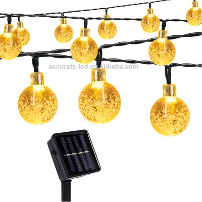 China Aotumatically On/Off Switch When Night Garden Yard Light Outdoor Decoration / Christmas Day Solar Holiday Led Ball Christmas Colorful Light Solar Powered Lighting Party for sale