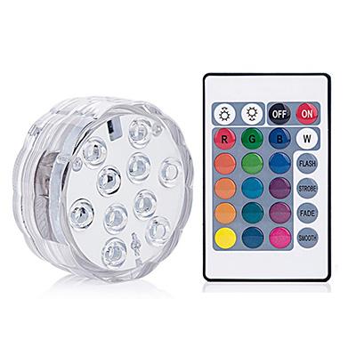 China Free Shipping IP67 RGB Underwater Swimming Pool LED Light Remote Control Battery Powered Submersible Lamp for Vase Shower Pool Aquarium Party Te koop