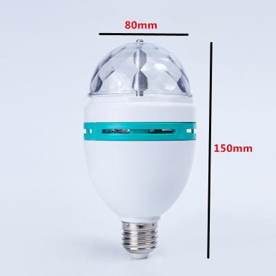 China BRIGHTINWD Desk RGB LED Bulb Disco Night Light Crystal Stage Rotating Bulb Lamp E27 3W 220V Lampada LED Bombillas LED à venda