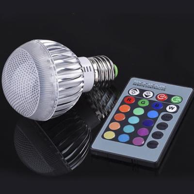 China AOE-MHDA-RGBWW-107 LED RGB Bulb E27 3W 5W 7W 9W 12W AC 85-265V RGB Led Lamp With Remote Control Multiple Color Led RGB Lamp Te koop