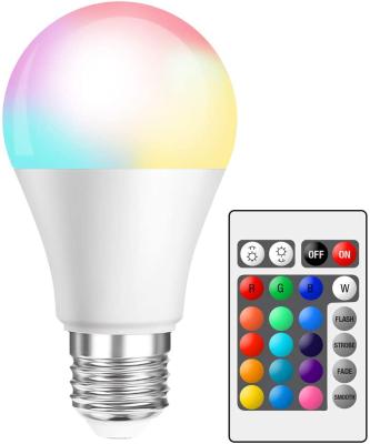 China Indoor Lighting Smart Led Color Bulb Remote Dimming Colorful Light Bulb Te koop