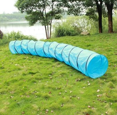 China Viable Dog Play FOLDING Tube PORTABLE Dog Agility Training Open Tunnel for sale