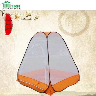 China Folded Pop Up Meditation Mosquito Net Tent With Expandable Bag for sale