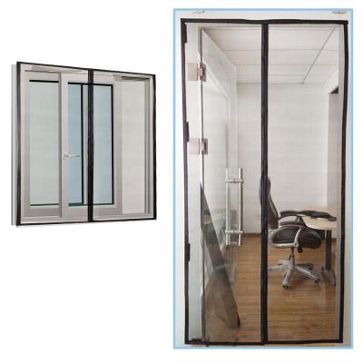 China Anti-heat Mosquito Net Fireproof Magnetic Screen Door for sale