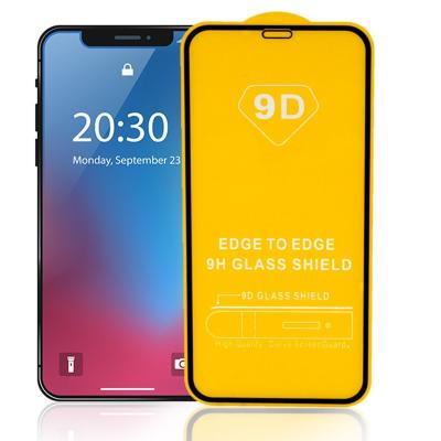 China Easy Install Custom Logo Antishock Full Cover Glue 9D Tempered Glass Phone Screen Protector Factory Wholesale For redmi note 7 pro for sale