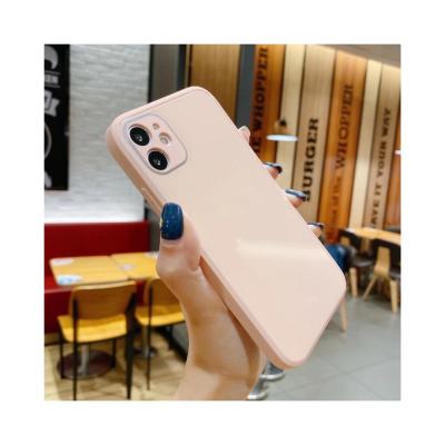 China Liquid Silicone Tempered Glass Phone Case For iPhone XR 11 Max Candy 12 13 Pro Silicone Glass Phone Case For iphone 12 for sale