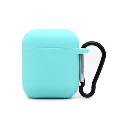 China Universal Shockproof Soft Silicone Earphone Case Protective Cover with Carabiner for Apple Airpods pro Fundas for sale