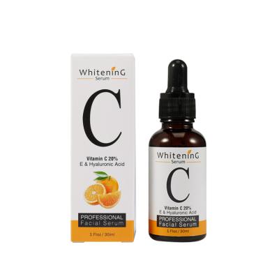 Cina ISO Private Label Anti Aging Pure Organic Skin Care Whitening Moisturizing Face Serum Whitening Vitamin C Serum For Skin in vendita