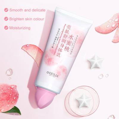 China O'GULIA Peach Body Lotion OEM Lighting Body Cream Moisturizing Body Moisturizer Lotion for sale