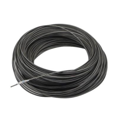 China Construction 1/8 T316 7x7 Strands Stainless Steel Wire Rope Aircraft Cable For Deck Railing Black Oxid Braided Steel Cable for sale