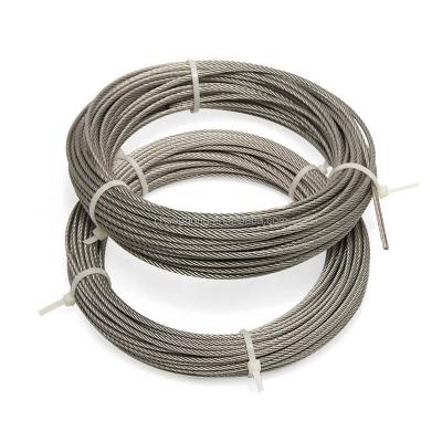 China Good Anti - Corrosion Ability Aircraft Wire Rope 7x7 316 Stainless for sale