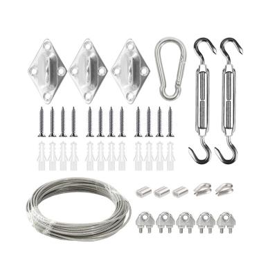 China Modern Stainless Steel Wire Rope Cable Pendant Kit Fixing Hardware for sale