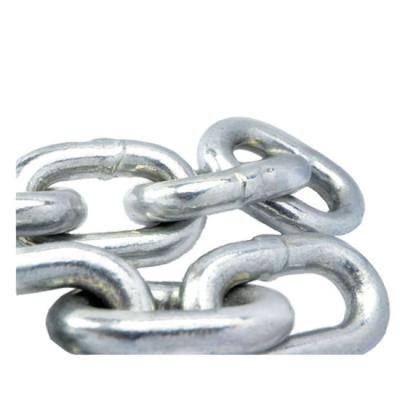 China Lifting G30 Galvanized Galvanized Welded Chain Iron Link Chain DIN5685c / DIN763 Long Link Chain for sale