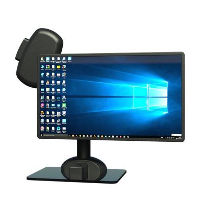 China Adjustable Swivel (Height) New Products Desktop Vertical Mount Stand Ergonomic Black Auto Monitor Bracket for sale