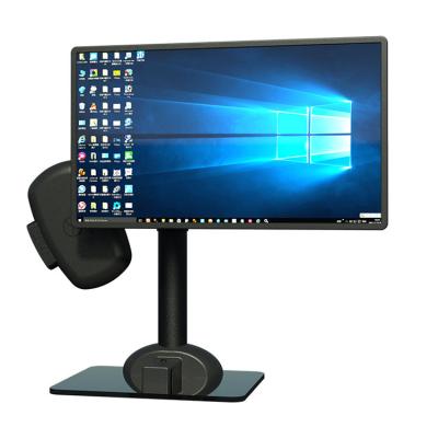 China New Product (Height)Adjustable Laptop Monitor Bracket Stand with Keyboard Tray Tabletop Mount with Tilt and Swivel for sale