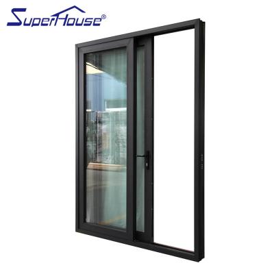 China Australia USA Canada Standard Modern Design Aluminum Sliding Door With Double Glass for sale