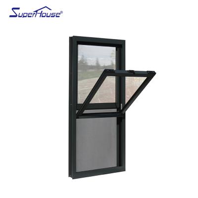 China Cheap Aluminum Screen Superhouse Aluminum Windows Folding Windows And Aluminum Glass Doors Double Sliding Window for sale