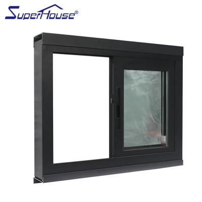 China Folding Screen Superhouse Factory Directly Sell Bahamas Hurricane Proof Impact Resistant Aluminum High Sliding Windows for sale