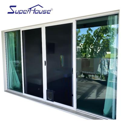 China Modern Double Break Thermal Glass Sliding Door Aluminum Aluminum Sliding Door Large For Meeting Room for sale