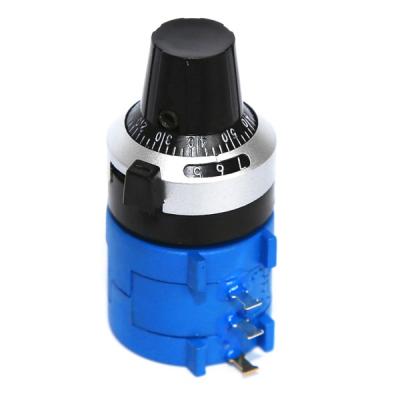 China Wirewound variable multi-turn potentiometer manufacturer 10 ohm a103 potentiometer WXD3590 variable resistance precision wirewound potentiometer for sale