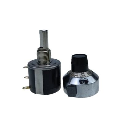 China Solder Hook Vishay 534 Metal Shaft 6mm 10k 50k 100k Wirewound Potentiometer For Stereo Volume Attenuation for sale