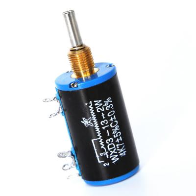 China 2019 hot sales 4mm rotary ahaft 2.2k 4.7k WXD3-13 10 lathe b50k wirewound potentiometer WXD3-13 for sale