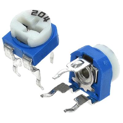 China Blue White Adjustable Resistor 063 Potentiometer RM065 for sale