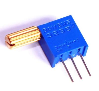 China Linear Trimmer Potentiometer 3296w 100k Pure Copper Potentiometer for sale