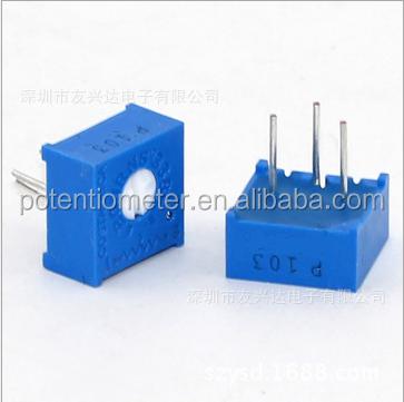 China 101 202 203 204E White / Blue 8mm Potentiometer 3386P Knob Maker 101 202 203 204E for sale